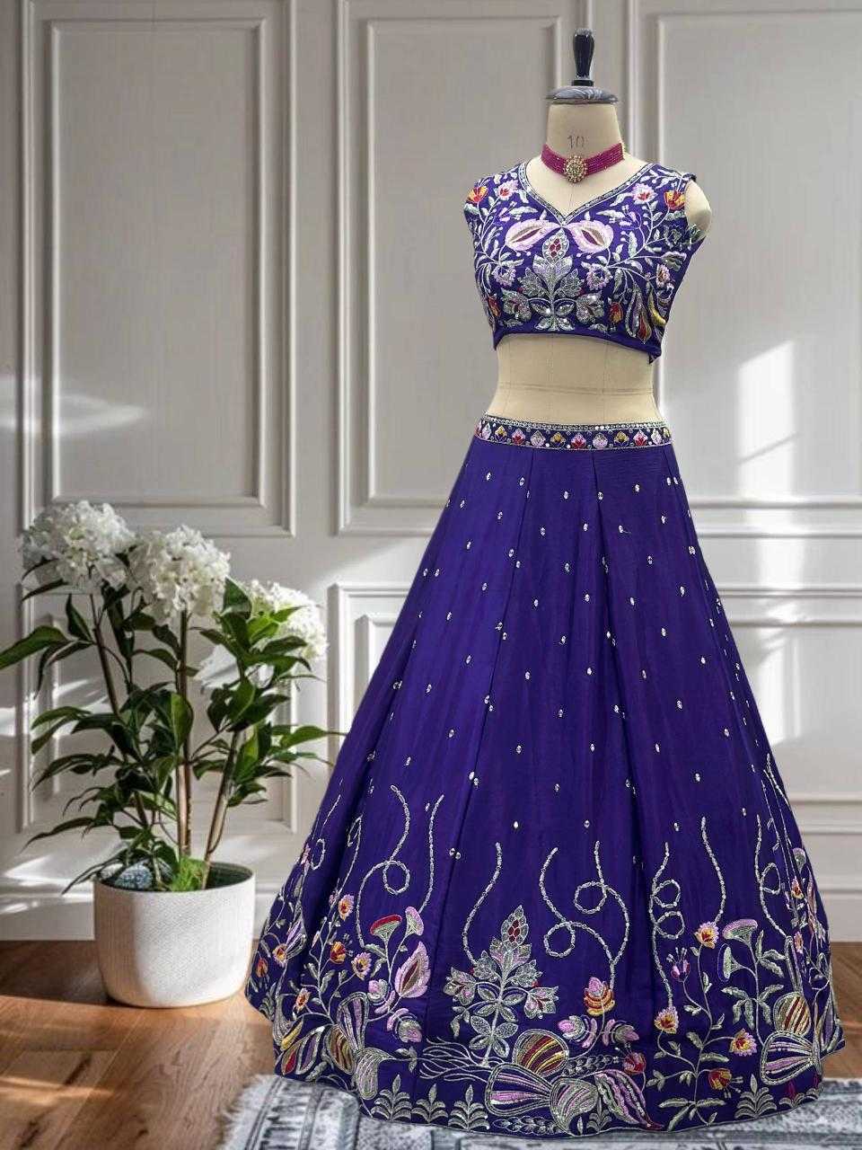 Ynf Chinon KESH533 5125 Lehengas Wholesale Designer Lehenga Sequins Lehenga Manufacturer