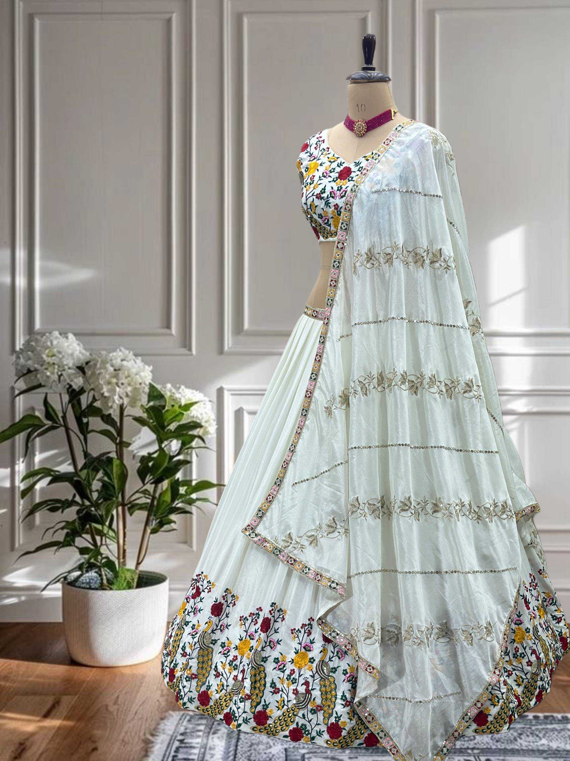 Ynf Chinon KESH533 5127 Lehengas Wedding Collections Festive Collections Wholesale Embroidered Lehenga Designer Lehenga Choli Wedding Outfits Manufacturer