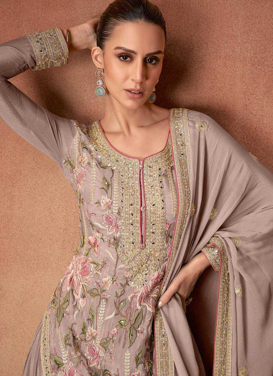 Ynf Chinon KESH546 1198 Suits & Dresses Wholesale Sharara Salwar Suits Embroidery Suits Manufacturer