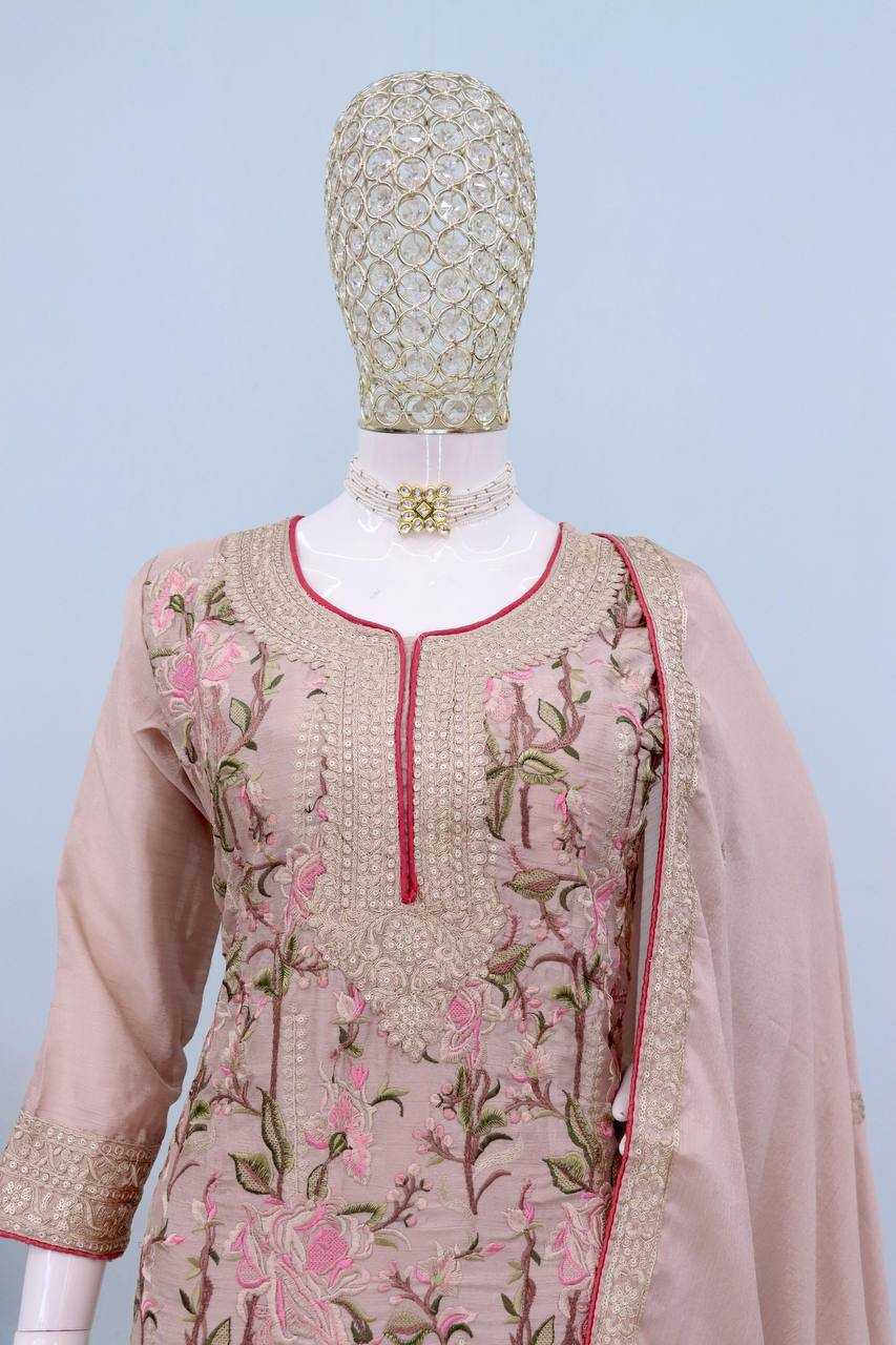 Ynf Chinon KESH546 1198 Suits & Dresses Wholesale Sharara Salwar Suits Embroidery Suits Manufacturer