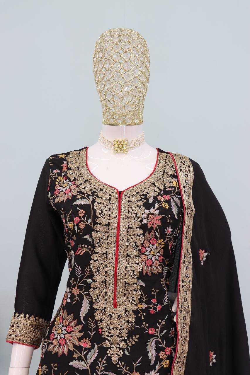 Ynf Chinon KESH546 1205 Kurti Wholesale Embroidered Kurtis Kurti With Palazzo Manufacturer