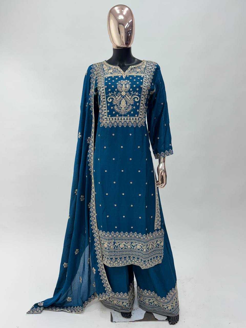 Ynf Chinon KESH546 1211 Kurti Wholesale Embroidered Kurtis Kurti With Palazzo Manufacturer