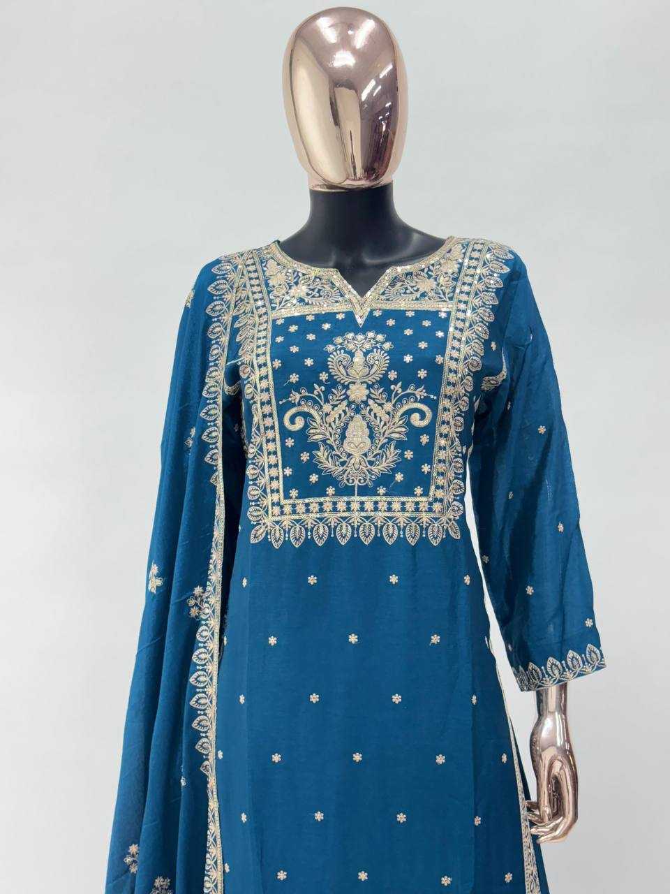 Ynf Chinon KESH546 1211 Kurti Wholesale Embroidered Kurtis Kurti With Palazzo Manufacturer