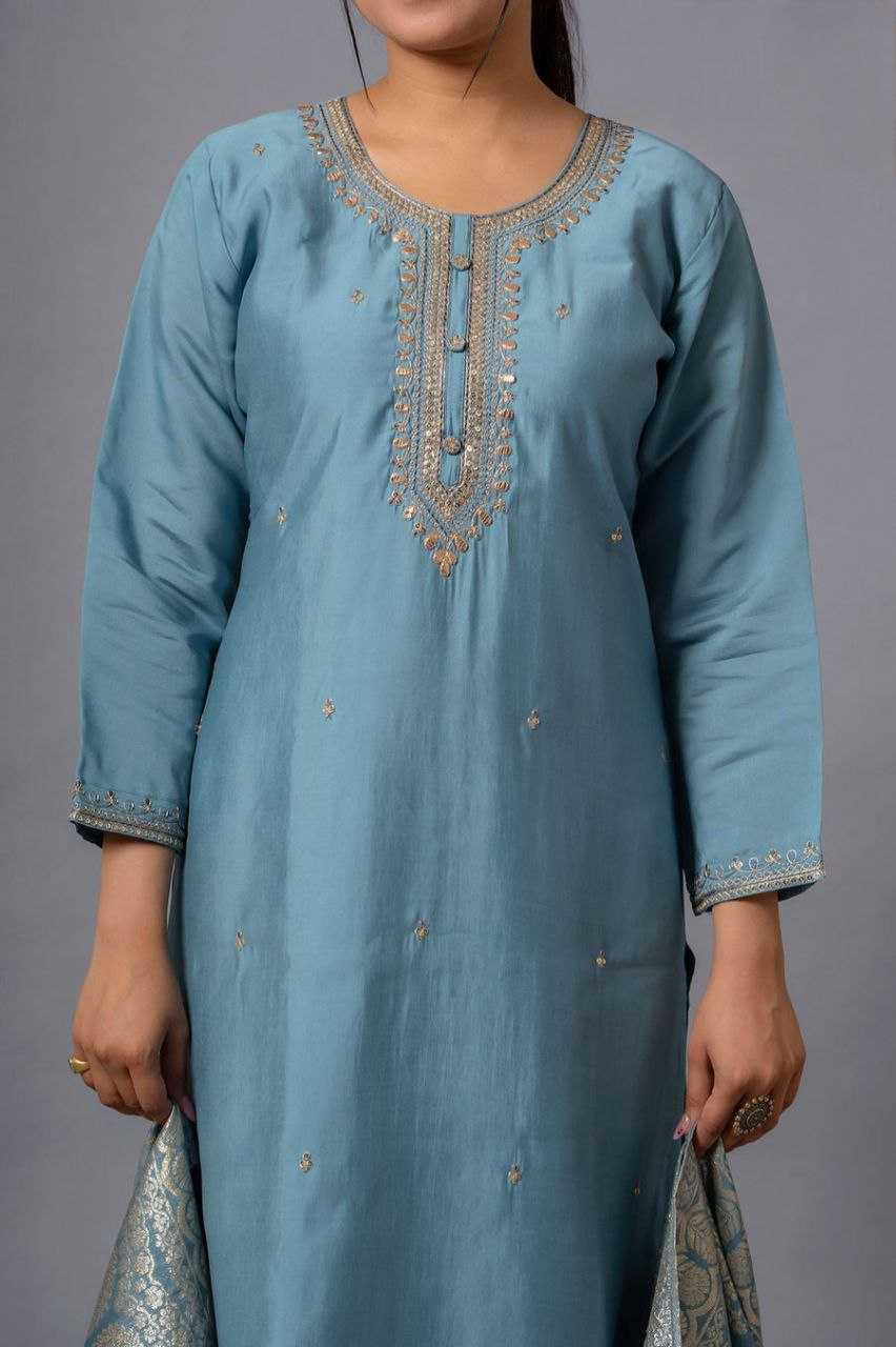 Ynf Chinon KESH552 71 Kurti Wholesale Fancy Kurti Embroidered Kurtis Full Sleeve Kurti Manufacturer