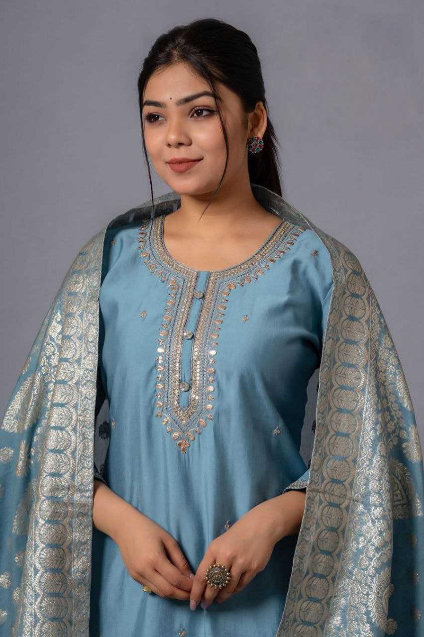 Ynf Chinon KESH552 71 Kurti Wholesale Fancy Kurti Embroidered Kurtis Full Sleeve Kurti Manufacturer