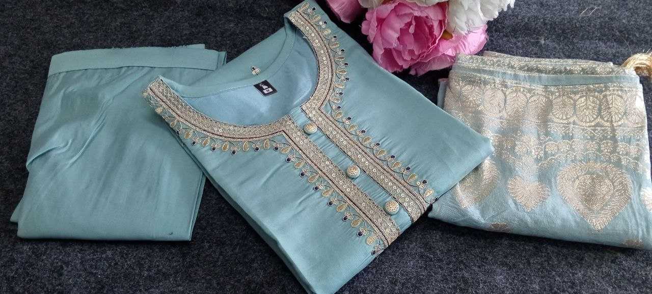 Ynf Chinon KESH552 71 Kurti Wholesale Fancy Kurti Embroidered Kurtis Full Sleeve Kurti Manufacturer