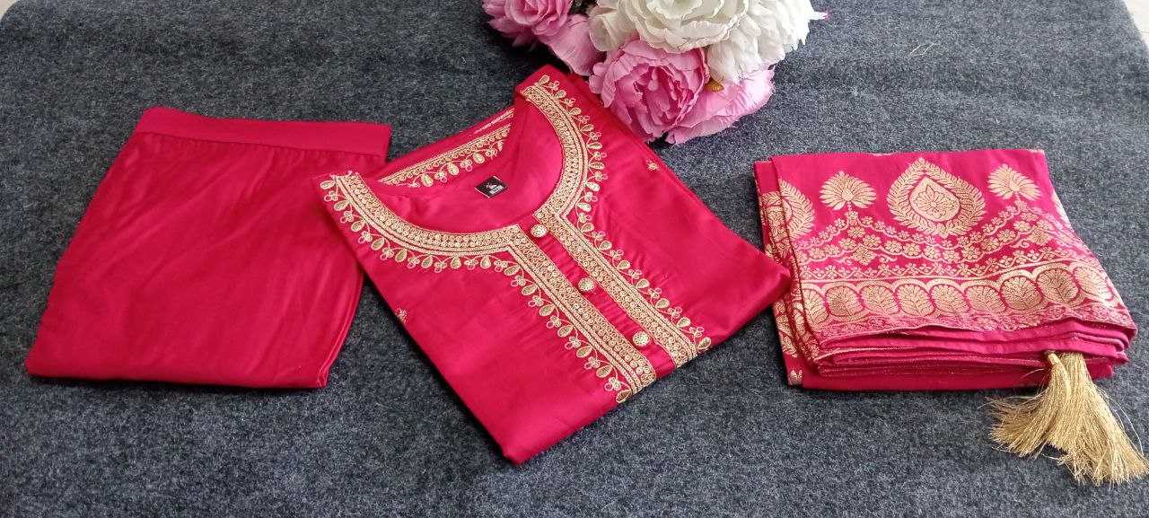 Ynf Chinon KESH552 71 Kurti Wholesale Fancy Kurti Embroidered Kurtis Full Sleeve Kurti Manufacturer