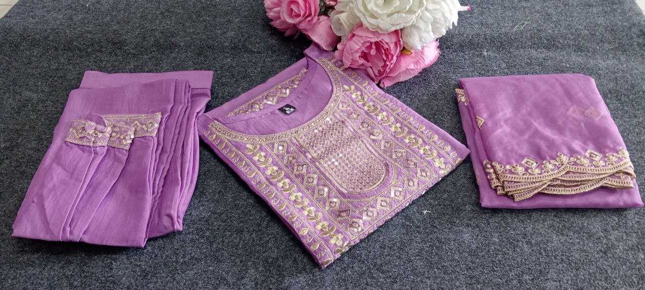 Ynf Chinon KESH552 72 Kurti Wholesale Casual Kurtis Festive Kurtis Kurti Bottom With Dupatta Fancy Kurti Embroidered Kurtis Manufacturer