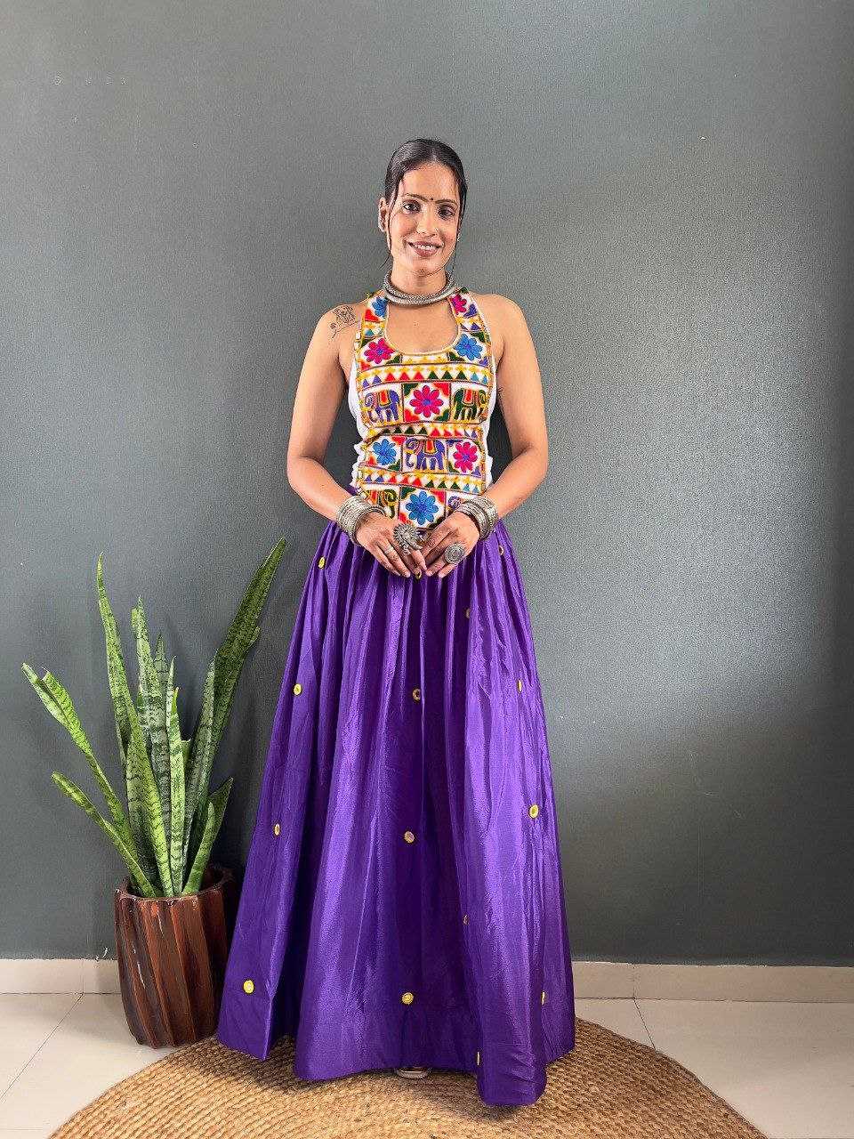 Ynf Chinon KESH554 N1 Lehengas Wholesale Embroidered Lehenga Mirror Work Lehenga Manufacturer