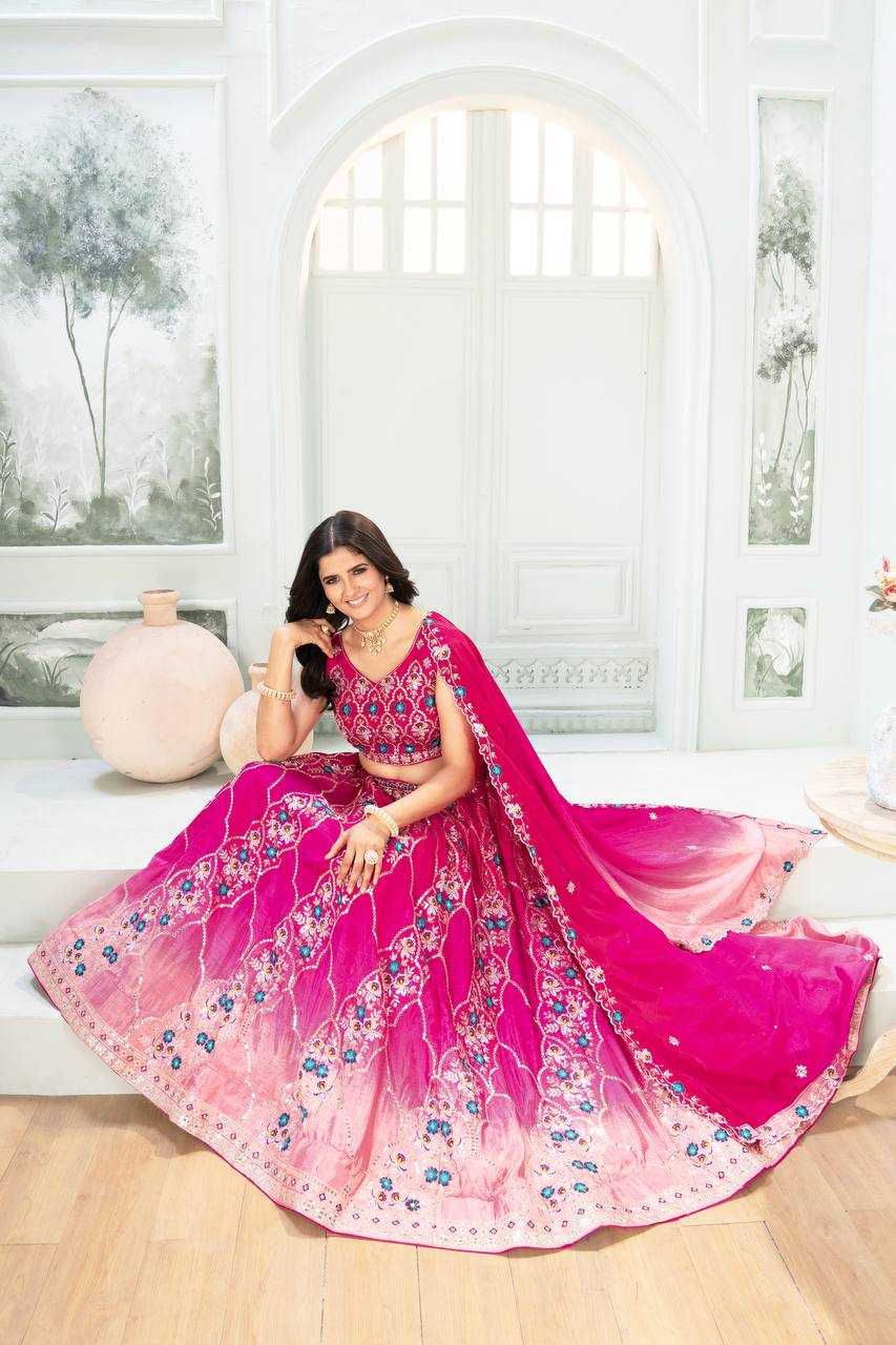 Ynf Chinon Lehengas Wholesale Fancy Lehenga Embroidered Lehenga Lehenga For Engagement Sequins Lehenga Lehenga With Cancan Manufacturer