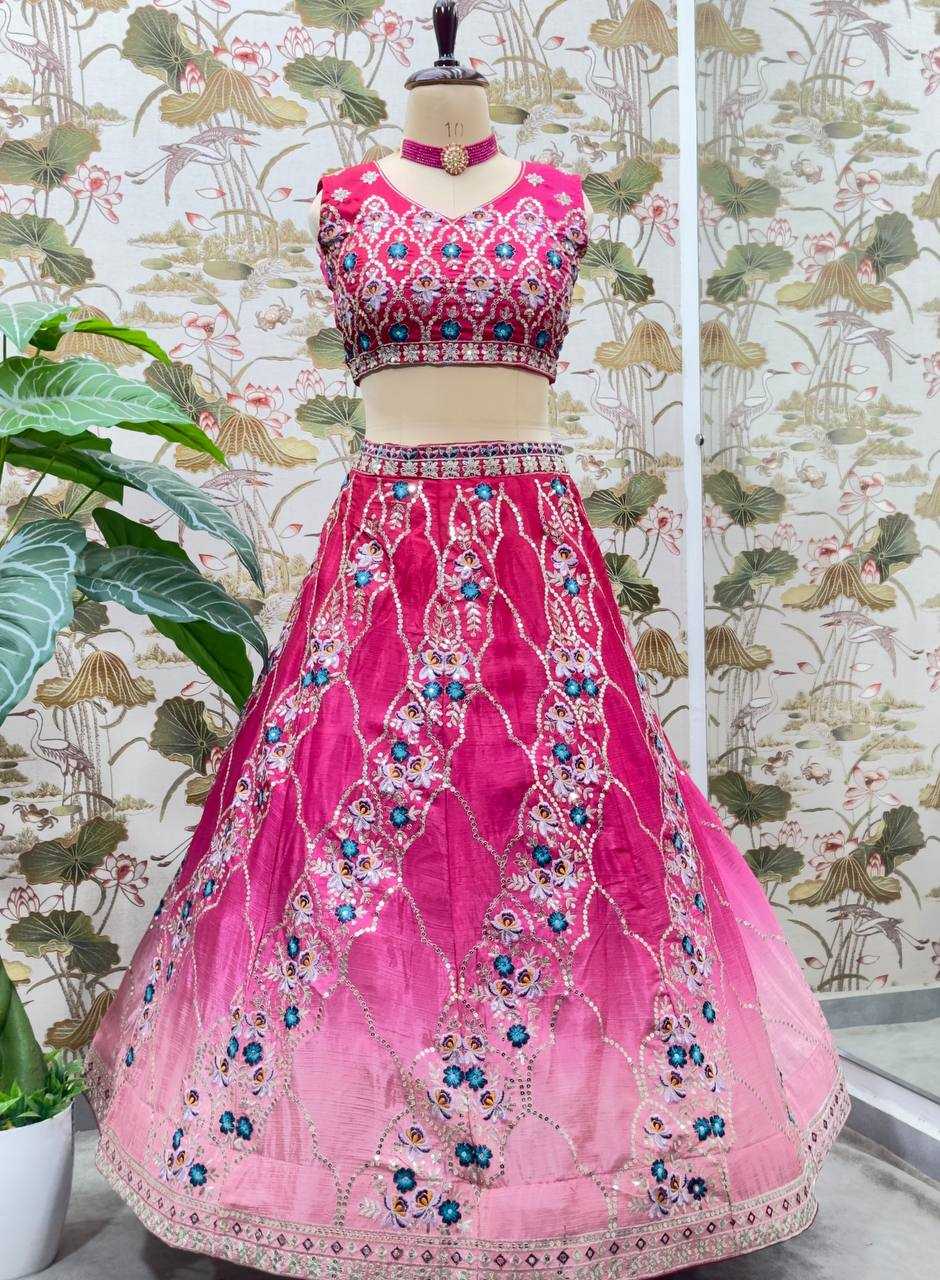 Ynf Chinon Lehengas Wholesale Fancy Lehenga Embroidered Lehenga Lehenga For Engagement Sequins Lehenga Lehenga With Cancan Manufacturer