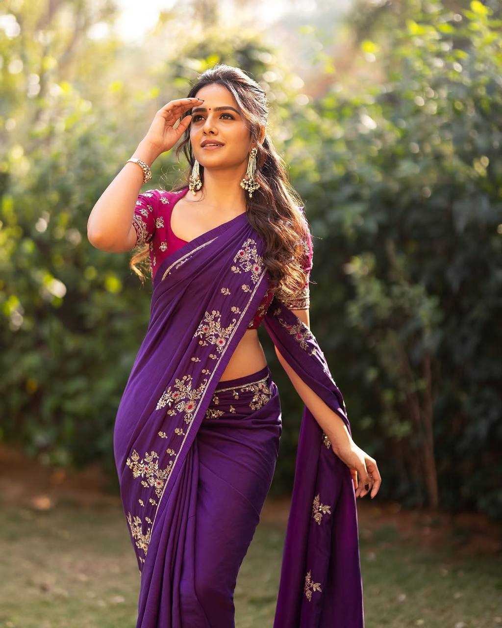 Ynf Chinon RIN105 SAHIBA Sarees Wholesale Party Wear Sarees Fancy Sarees Sequence Sarees Embroidered Sarees Zari Border Sarees Manufacturer