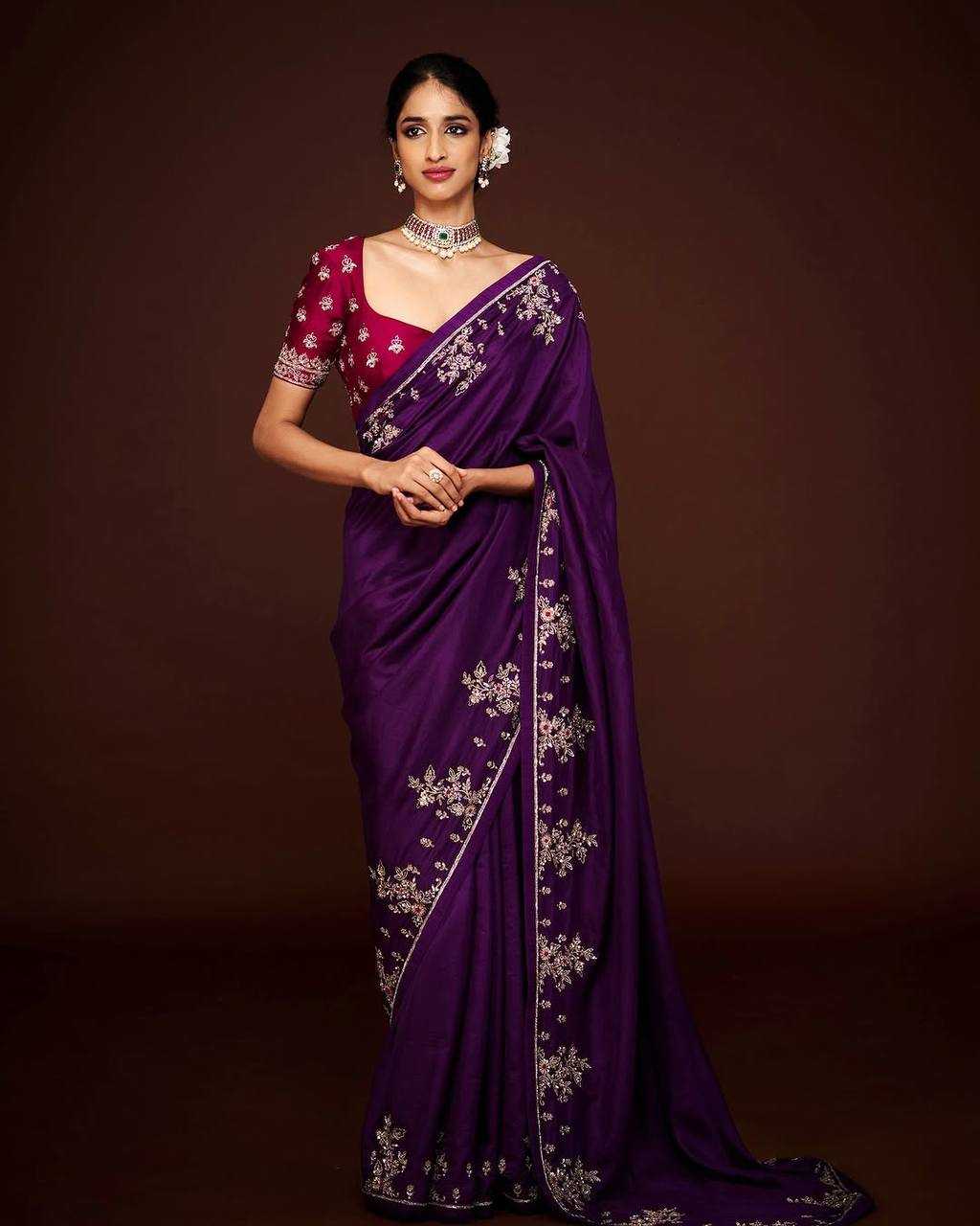 Ynf Chinon RIN105 SAHIBA Sarees Wholesale Party Wear Sarees Fancy Sarees Sequence Sarees Embroidered Sarees Zari Border Sarees Manufacturer