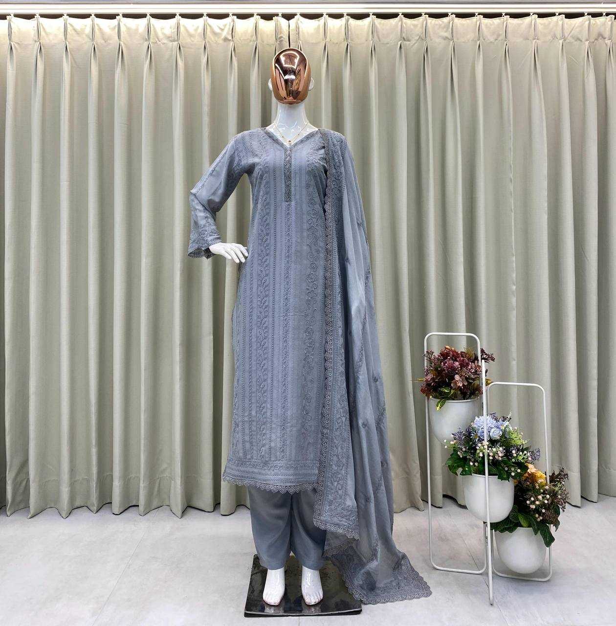 Ynf Chinon RIN110 322 Suits & Dresses Wholesale Ladies Suits Embroidery Suits Designer Suits Manufacturer