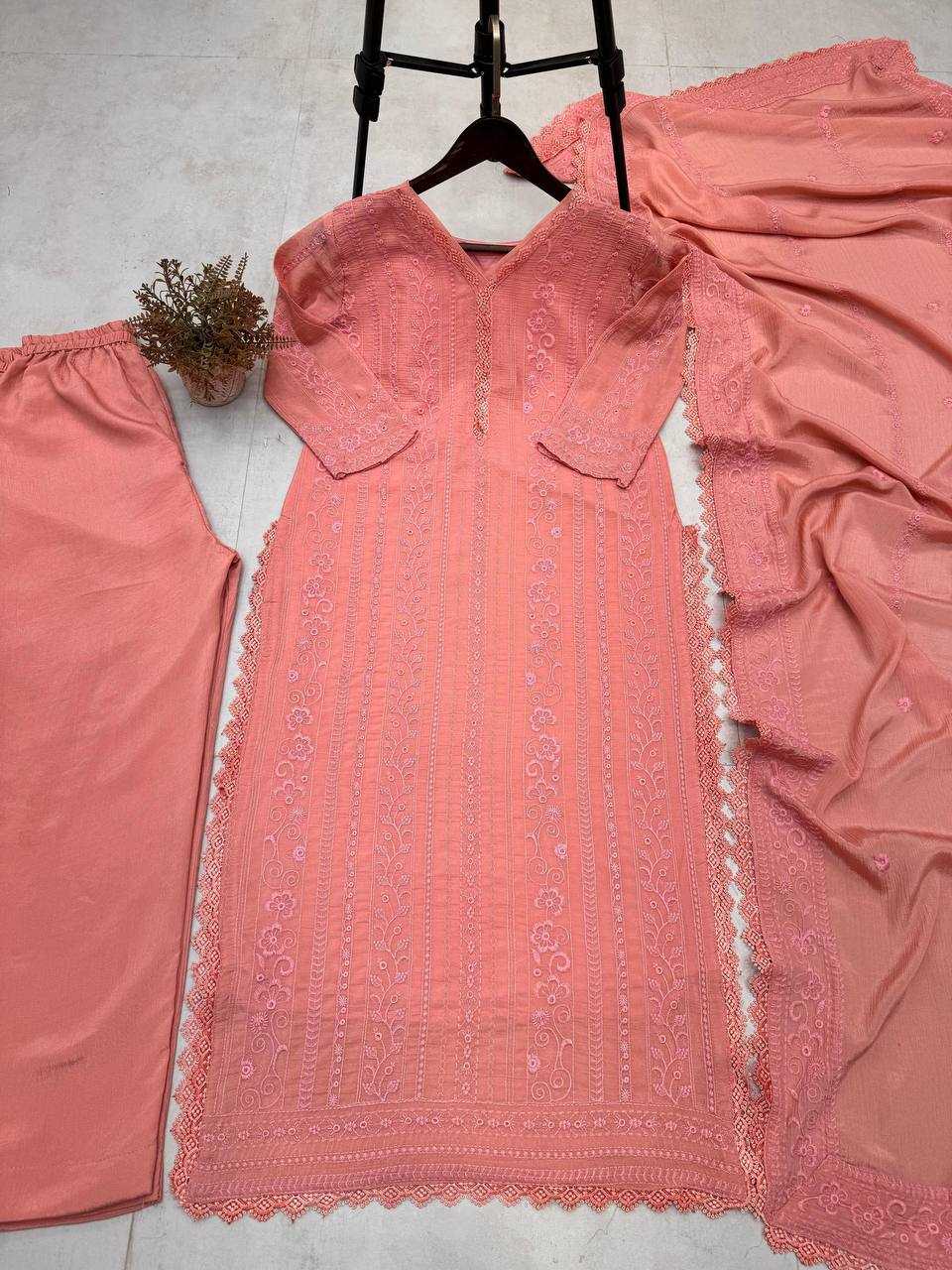 Ynf Chinon RIN110 322 Suits & Dresses Wholesale Ladies Suits Embroidery Suits Designer Suits Manufacturer