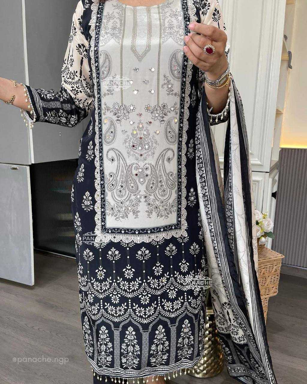 Ynf Chinon RIN110 337 Suits & Dresses Wholesale Ladies Suits Printed Suits Party wear suits Manufacturer