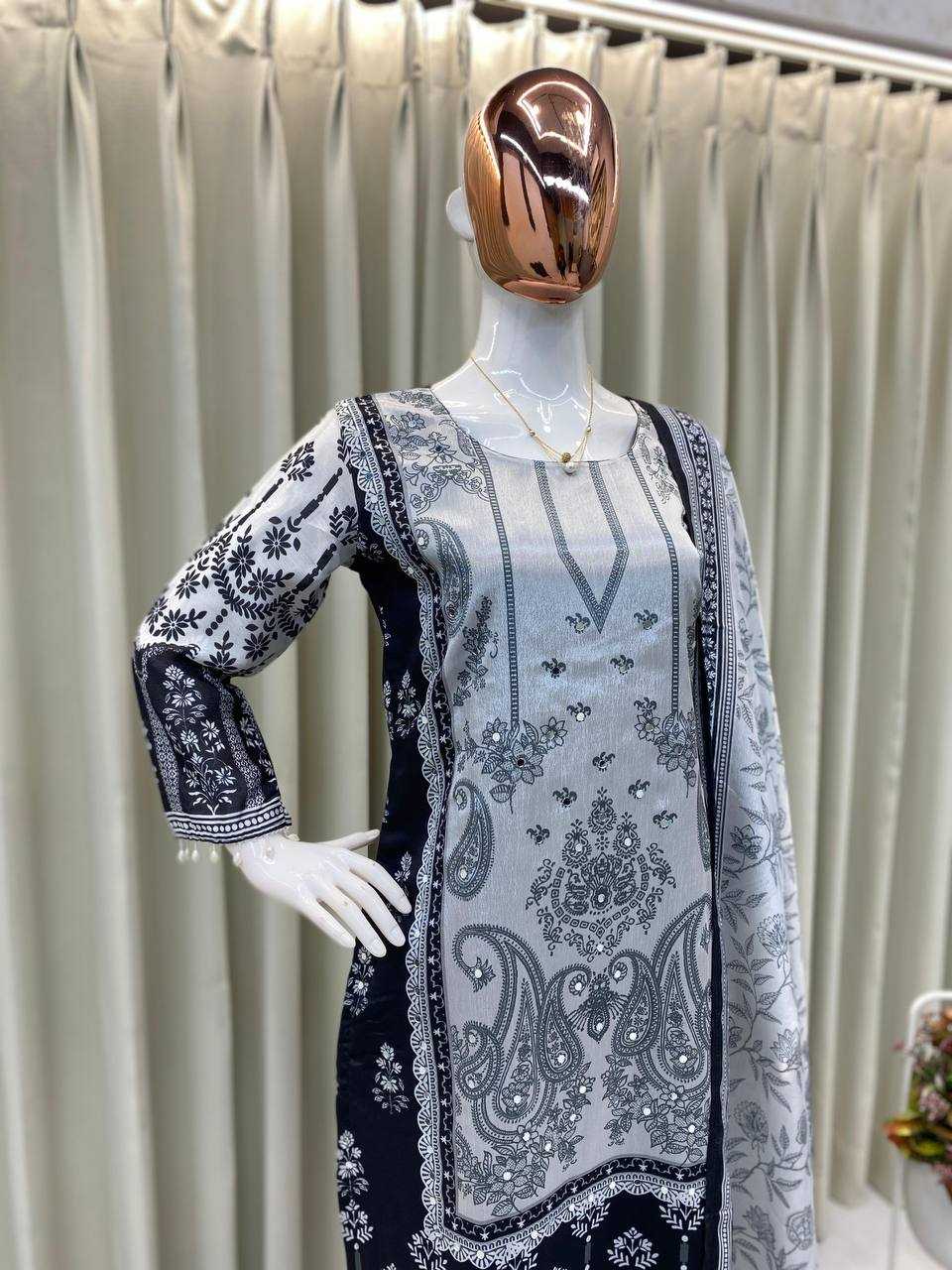 Ynf Chinon RIN110 337 Suits & Dresses Wholesale Ladies Suits Printed Suits Party wear suits Manufacturer