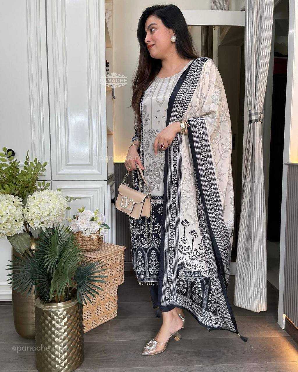 Ynf Chinon RIN110 337 Suits & Dresses Wholesale Ladies Suits Printed Suits Party wear suits Manufacturer