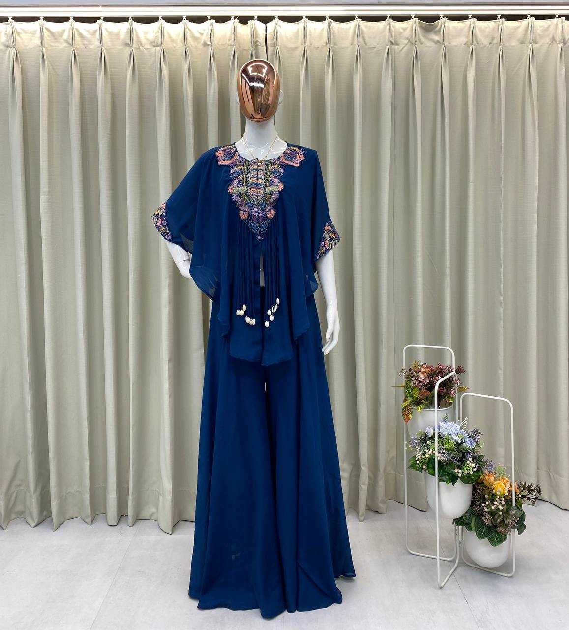 Ynf Chinon RIN110 349 Suits & Dresses Western Wears Festive Collections Wholesale Palazzo Suit Embroidered Suits Party Wear Dresses Manufacturer