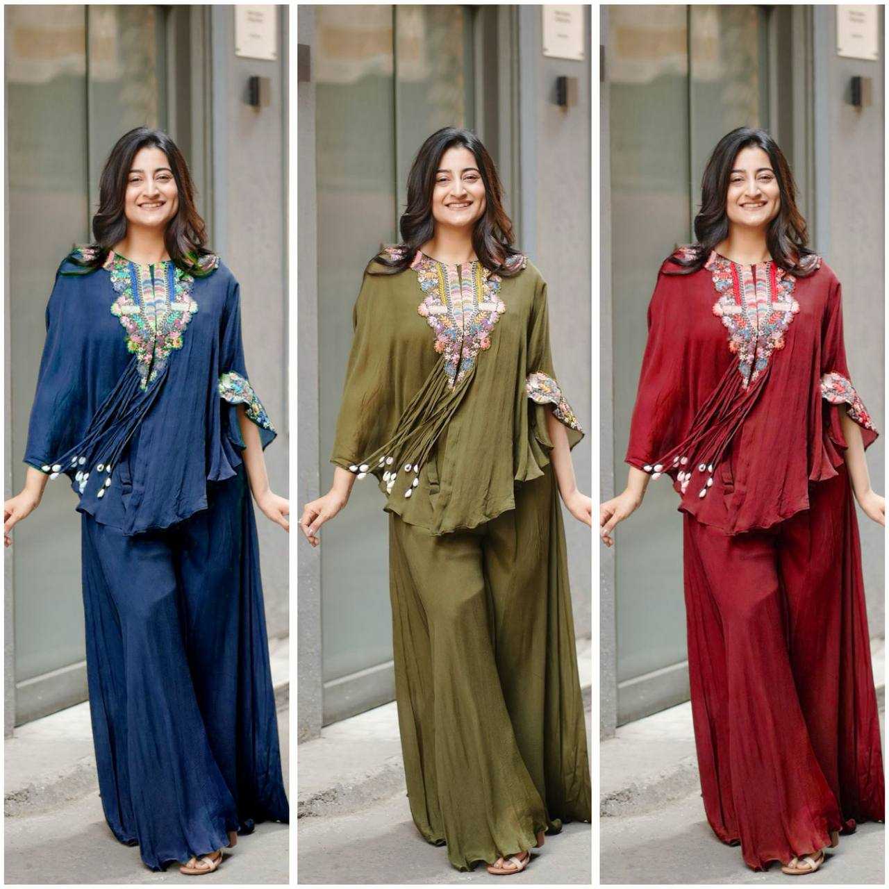 Ynf Chinon RIN110 349 Suits & Dresses Western Wears Festive Collections Wholesale Palazzo Suit Embroidered Suits Party Wear Dresses Manufacturer