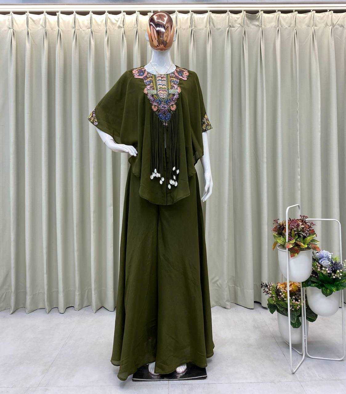 Ynf Chinon RIN110 349 Suits & Dresses Western Wears Festive Collections Wholesale Palazzo Suit Embroidered Suits Party Wear Dresses Manufacturer