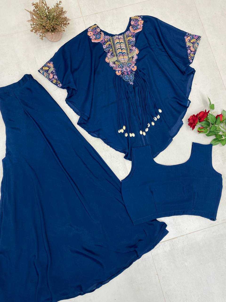 Ynf Chinon RIN110 349 Suits & Dresses Western Wears Festive Collections Wholesale Palazzo Suit Embroidered Suits Party Wear Dresses Manufacturer