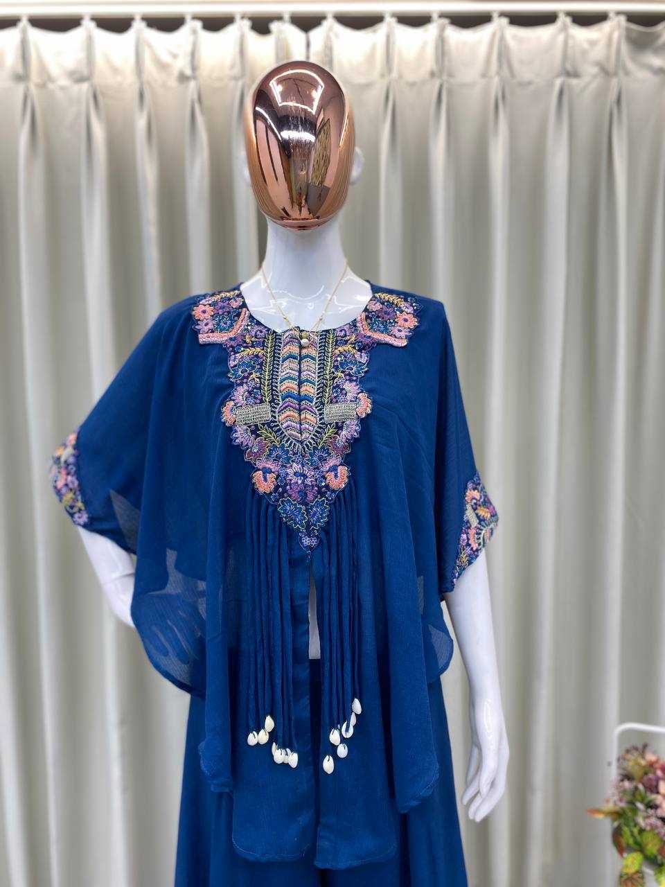Ynf Chinon RIN110 349 Suits & Dresses Western Wears Festive Collections Wholesale Palazzo Suit Embroidered Suits Party Wear Dresses Manufacturer