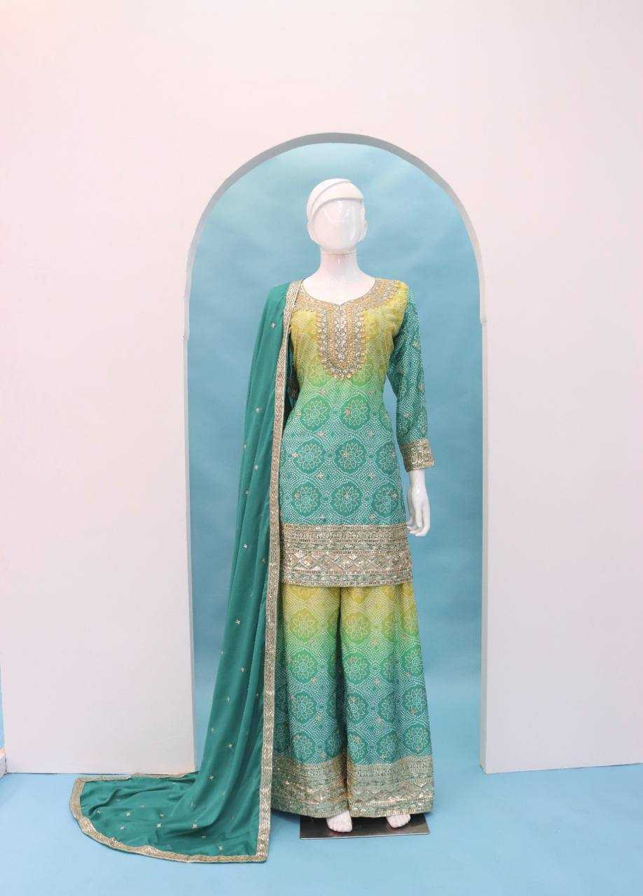 Ynf Chinon RIN131 7484 Suits & Dresses Wholesale Ladies Suits Sharara Salwar Suits Embroidery Suits Manufacturer