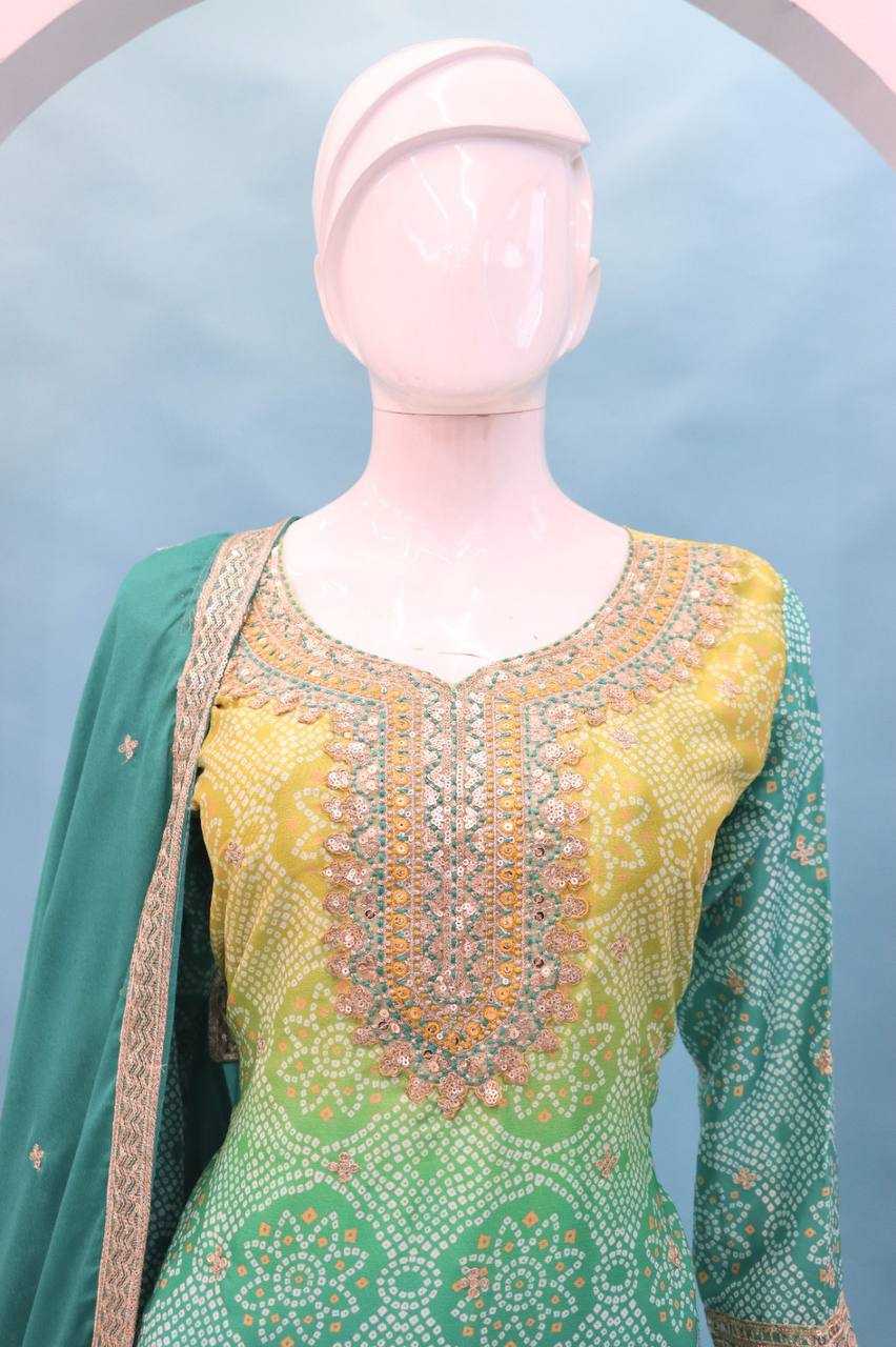 Ynf Chinon RIN131 7484 Suits & Dresses Wholesale Ladies Suits Sharara Salwar Suits Embroidery Suits Manufacturer