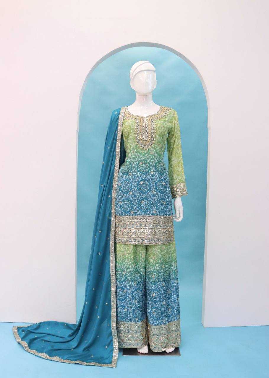 Ynf Chinon RIN131 7484 Suits & Dresses Wholesale Ladies Suits Sharara Salwar Suits Embroidery Suits Manufacturer