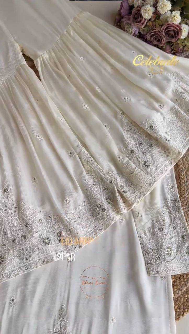 Ynf Chinon RIN141 1961 Suits & Dresses Wedding Collections Festive Collections Wholesale Sharara Salwar Suits Embroidered Suits Wedding Outfits Manufacturer