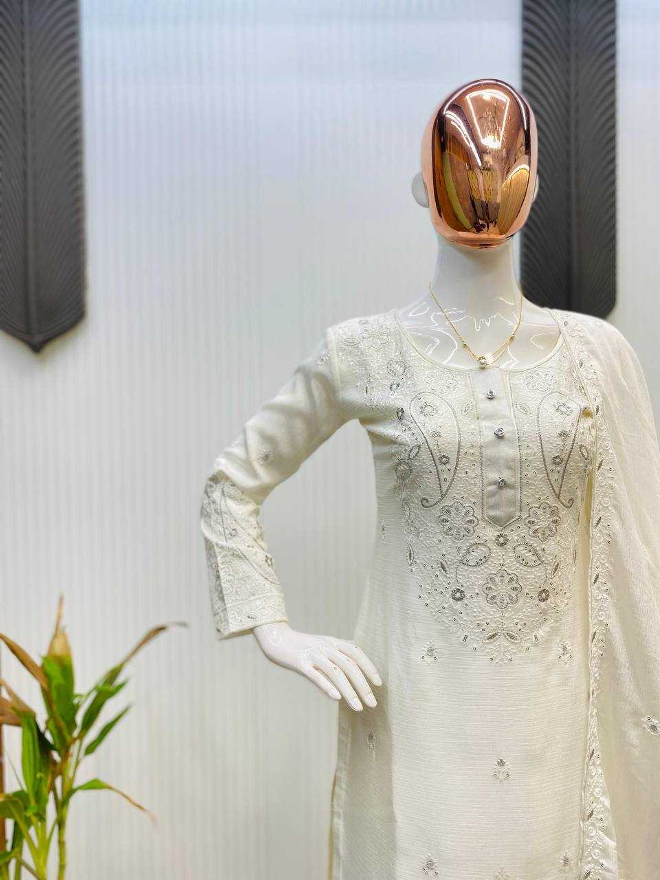 Ynf Chinon RIN141 1961 Suits & Dresses Wedding Collections Festive Collections Wholesale Sharara Salwar Suits Embroidered Suits Wedding Outfits Manufacturer