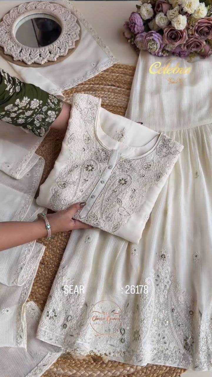 Ynf Chinon RIN141 1961 Suits & Dresses Wedding Collections Festive Collections Wholesale Sharara Salwar Suits Embroidered Suits Wedding Outfits Manufacturer