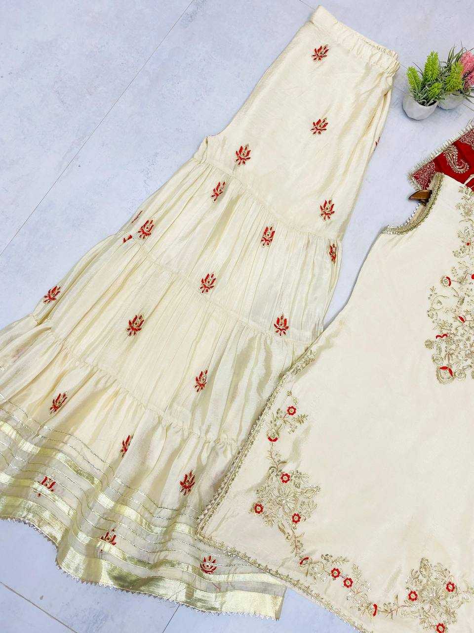 Ynf Chinon RIN141 1967 Suits & Dresses Wedding Collections Festive Collections Wholesale Sharara Salwar Suits Embroidery Suits Wedding Outfits Manufacturer