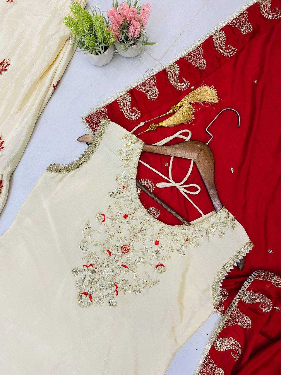 Ynf Chinon RIN141 1967 Suits & Dresses Wedding Collections Festive Collections Wholesale Sharara Salwar Suits Embroidery Suits Wedding Outfits Manufacturer