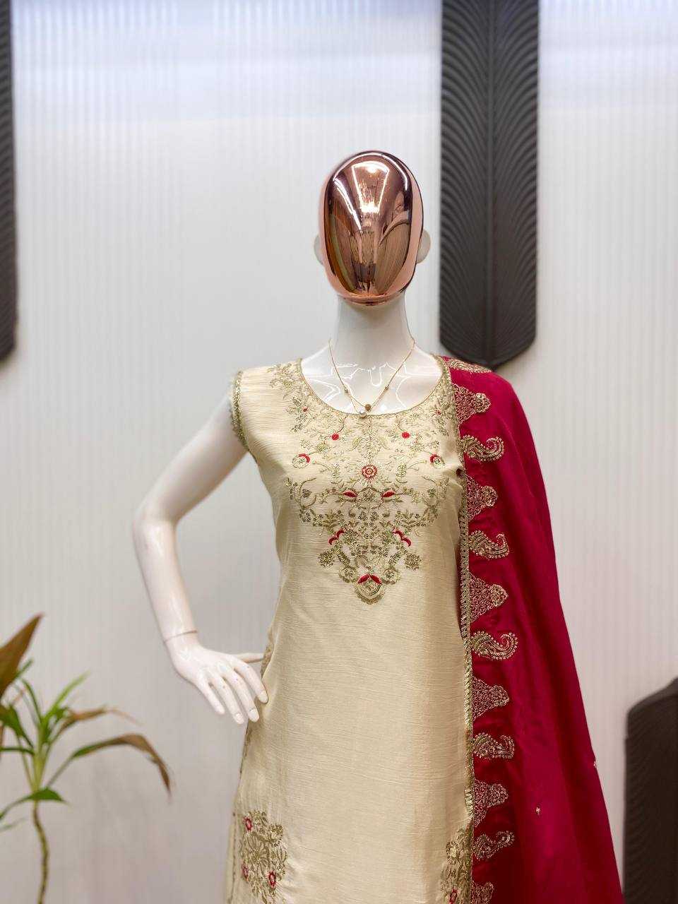 Ynf Chinon RIN141 1967 Suits & Dresses Wedding Collections Festive Collections Wholesale Sharara Salwar Suits Embroidery Suits Wedding Outfits Manufacturer