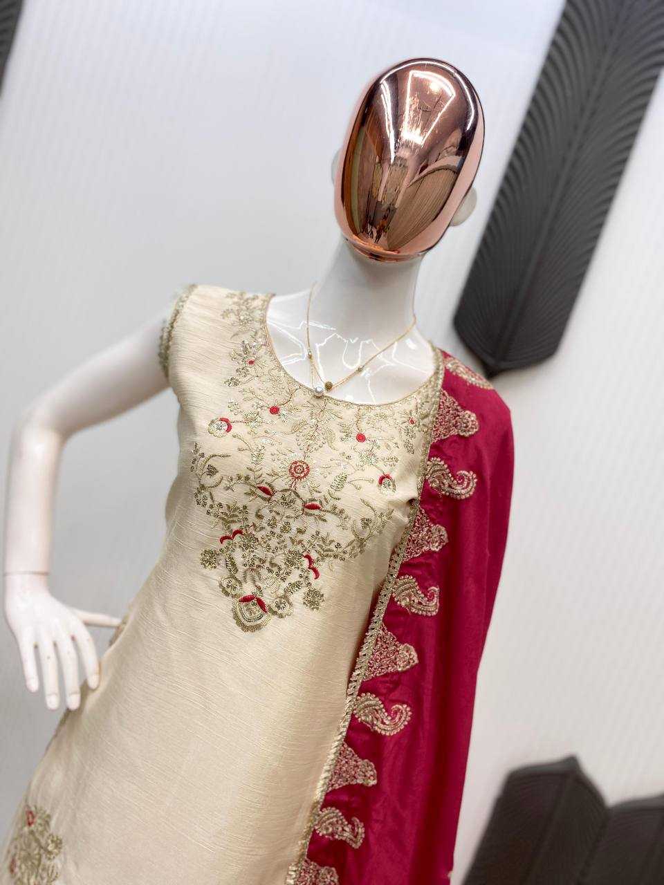 Ynf Chinon RIN141 1967 Suits & Dresses Wedding Collections Festive Collections Wholesale Sharara Salwar Suits Embroidery Suits Wedding Outfits Manufacturer