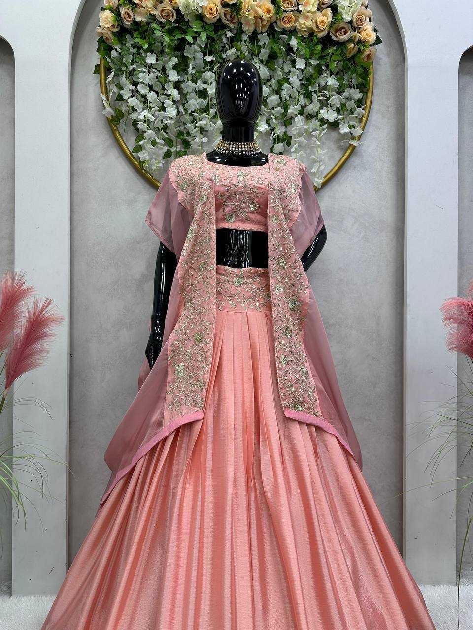 Ynf Chinon RIN162 224 Lehengas Wedding Collections Festive Collections Wholesale Designer Lehenga Choli Sequins Lehenga Wedding Outfits Manufacturer