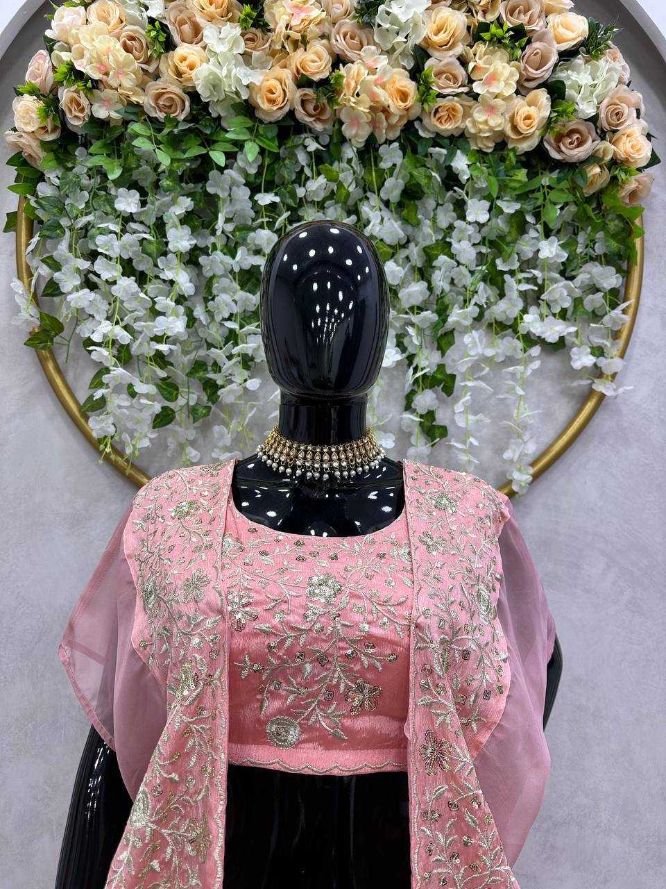 Ynf Chinon RIN162 224 Lehengas Wedding Collections Festive Collections Wholesale Designer Lehenga Choli Sequins Lehenga Wedding Outfits Manufacturer