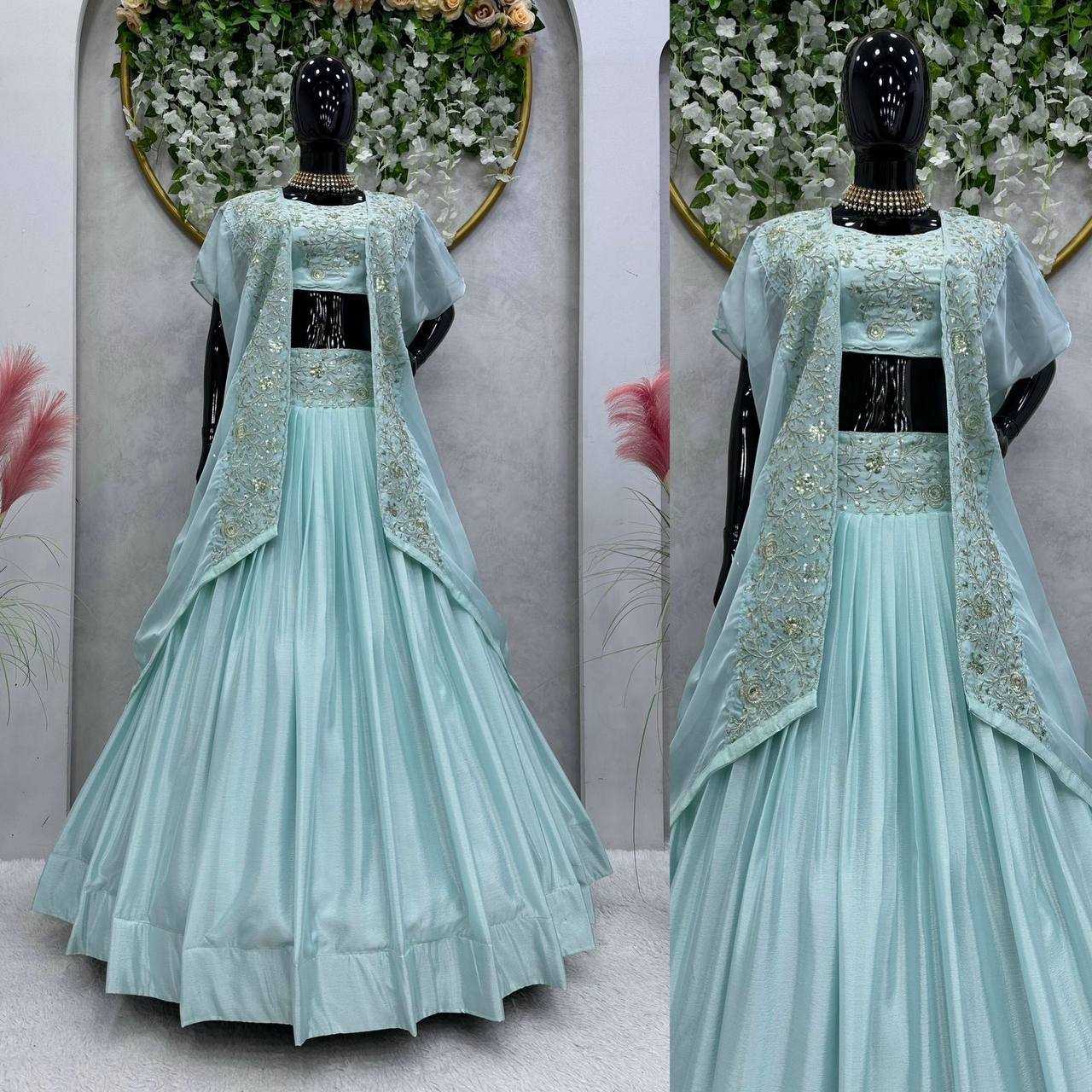 Ynf Chinon RIN162 224 Lehengas Wedding Collections Festive Collections Wholesale Designer Lehenga Choli Sequins Lehenga Wedding Outfits Manufacturer