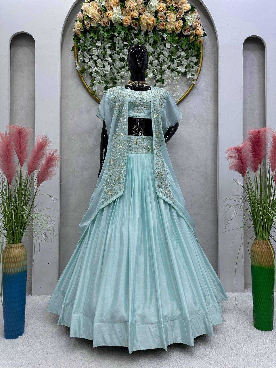 Ynf Chinon RIN162 224 Lehengas Wedding Collections Festive Collections Wholesale Designer Lehenga Choli Sequins Lehenga Wedding Outfits Manufacturer