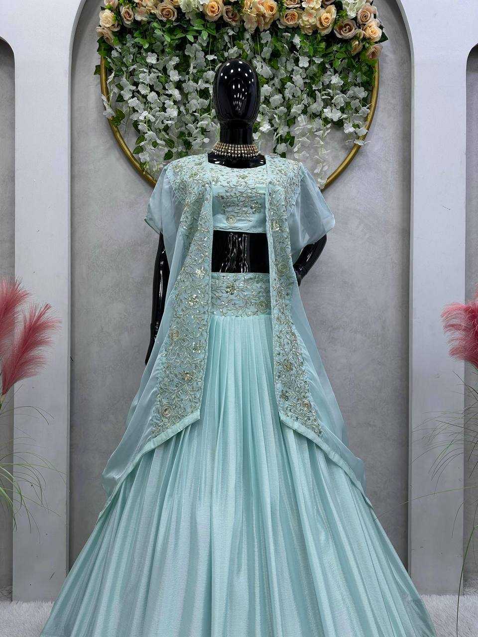 Ynf Chinon RIN162 224 Lehengas Wedding Collections Festive Collections Wholesale Designer Lehenga Choli Sequins Lehenga Wedding Outfits Manufacturer