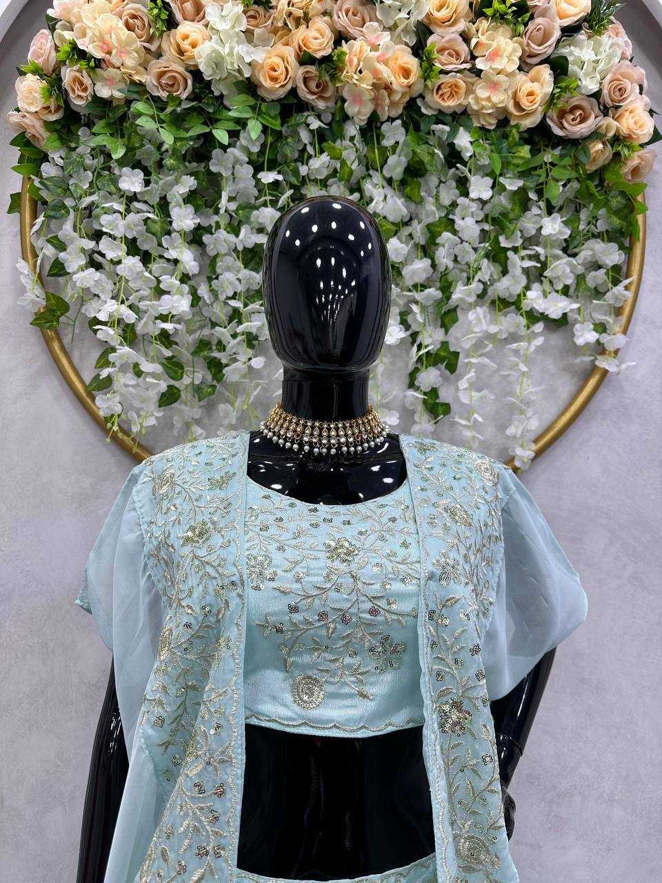 Ynf Chinon RIN162 224 Lehengas Wedding Collections Festive Collections Wholesale Designer Lehenga Choli Sequins Lehenga Wedding Outfits Manufacturer