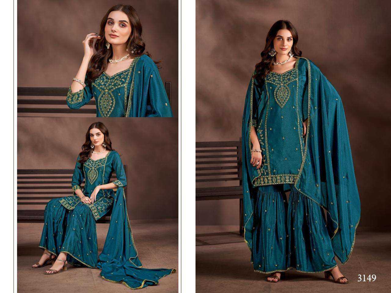Ynf Chinon RIN190 Ladies Flavour -3148 Setwise Collections Wholesale Dresses & Suits Catalogs Manufacturer