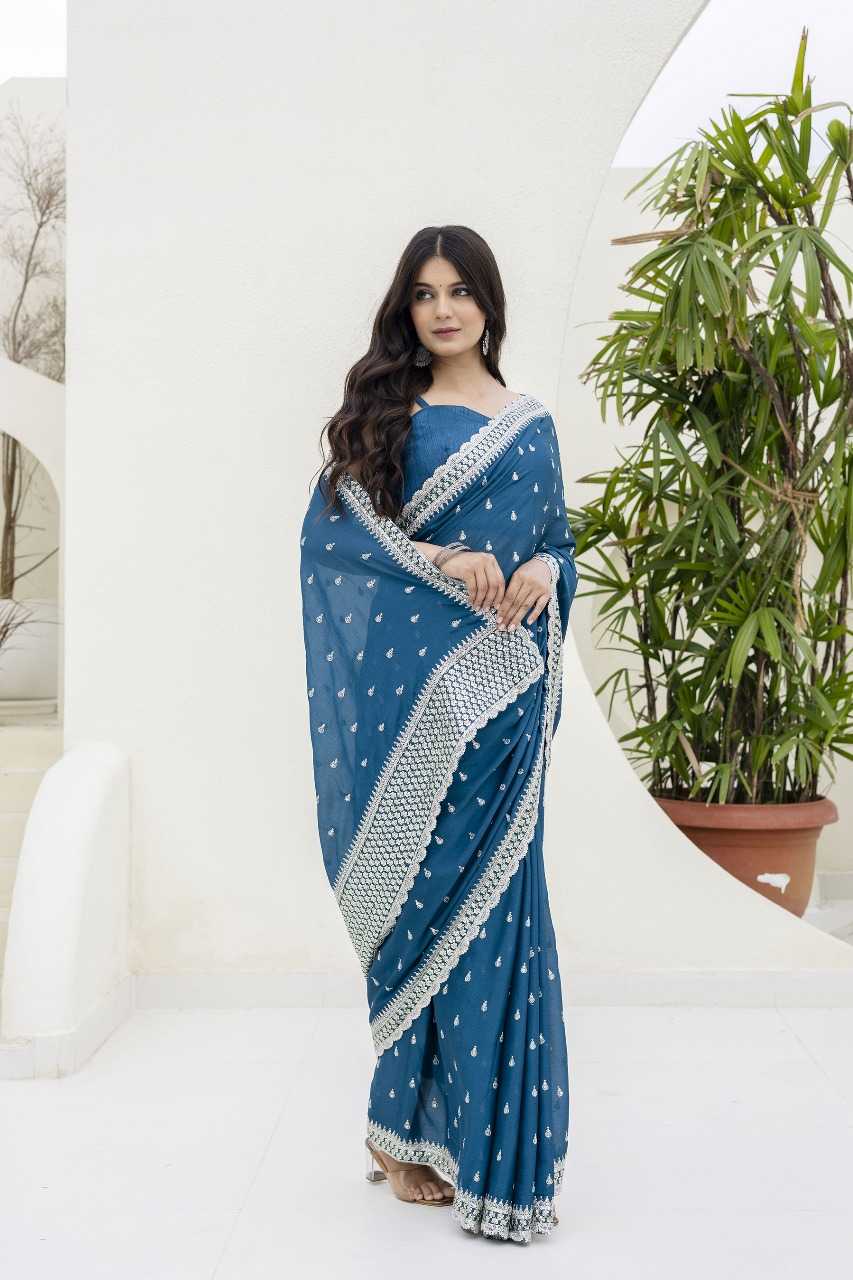 Ynf Chinon RIN197 3122 4060 Sarees Wholesale Designer Sarees Party Wear Sarees Fancy Sarees Manufacturer