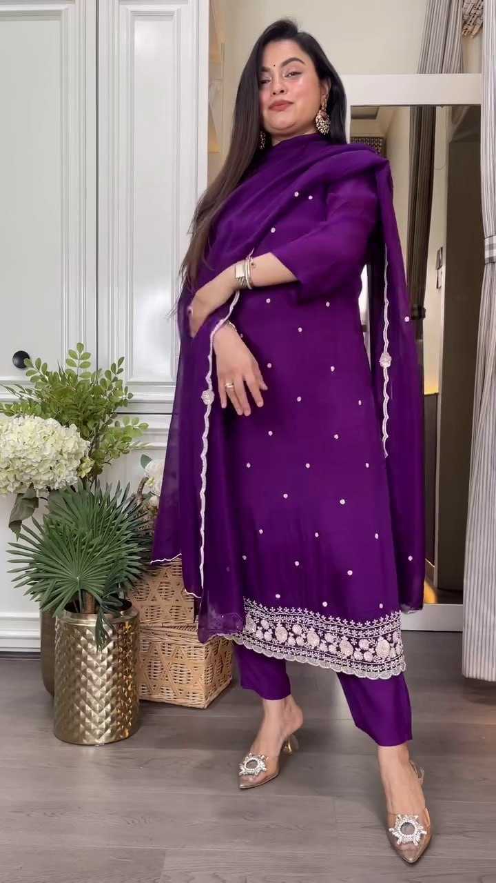 Ynf Chinon RIN212 7061 Suits & Dresses Wedding Collections Festive Collections Wholesale Embroidery Suits Party wear suits Wedding Outfits Manufacturer