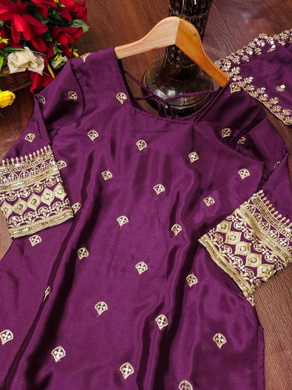 Ynf Chinon RIN232 10 Suits & Dresses Wholesale Sharara Salwar Suits Embroidery Suits Party wear suits Manufacturer