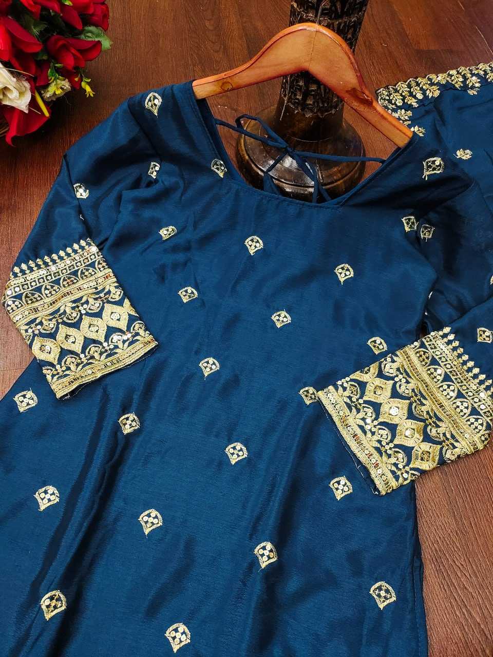 Ynf Chinon RIN232 10 Suits & Dresses Wholesale Sharara Salwar Suits Embroidery Suits Party wear suits Manufacturer