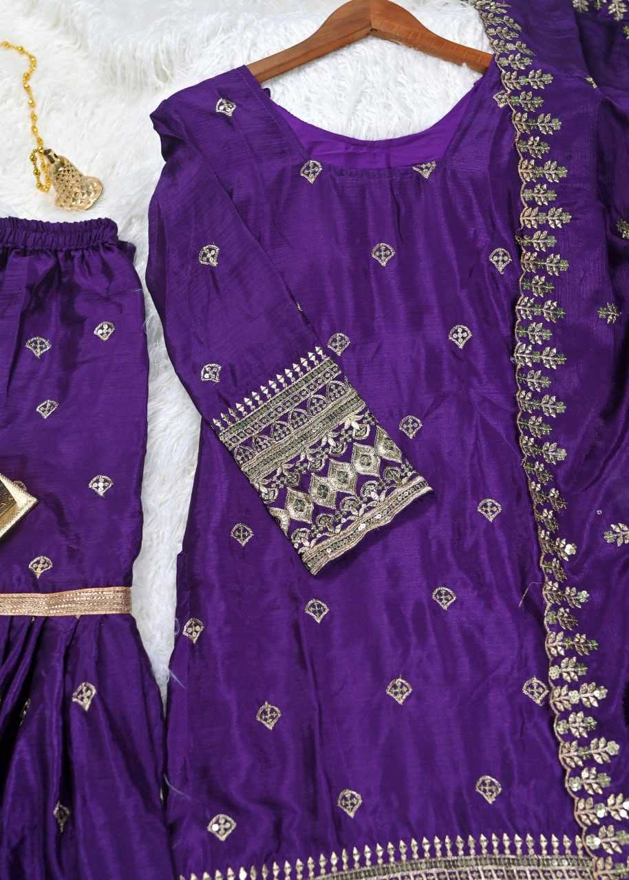 Ynf Chinon RIN232 10 Suits & Dresses Wholesale Sharara Salwar Suits Embroidery Suits Party wear suits Manufacturer