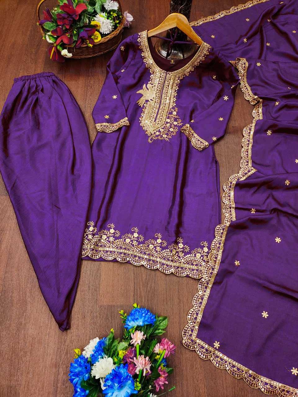 Ynf Chinon RIN232 21 Suits & Dresses Wholesale Embroidery Suits Patiala Suits Ladies Salwar Suits Manufacturer
